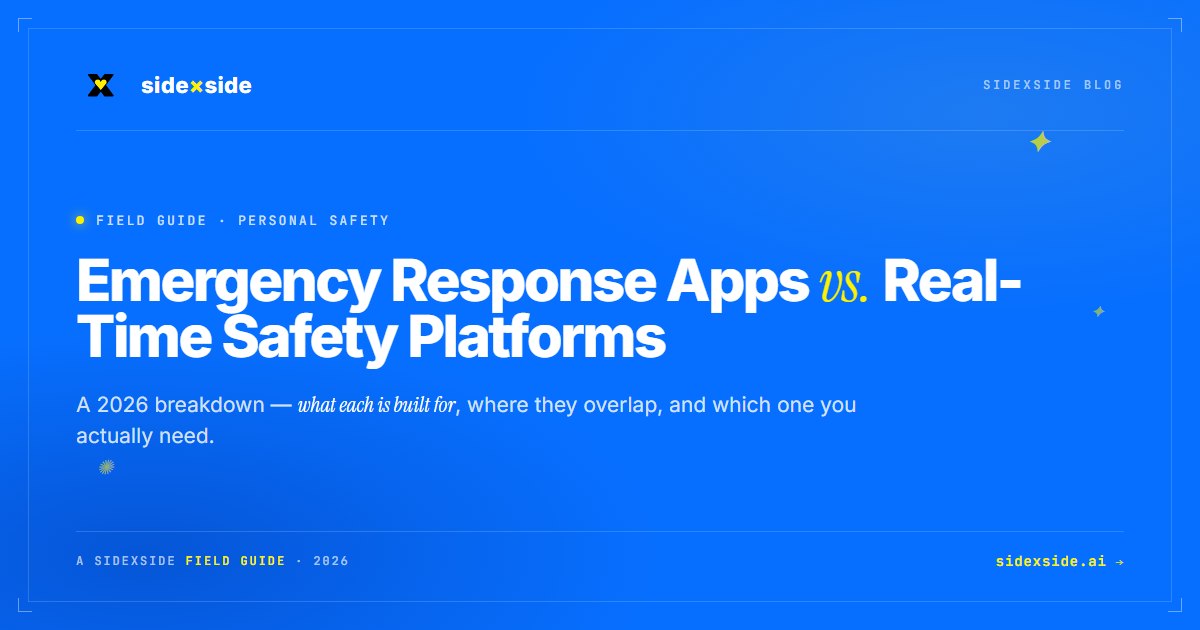 Emergency Response Apps vs Real-Time Safety Platforms in 2026 | sidexside