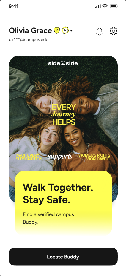 sidexside Home - Walk Together, Stay Safe